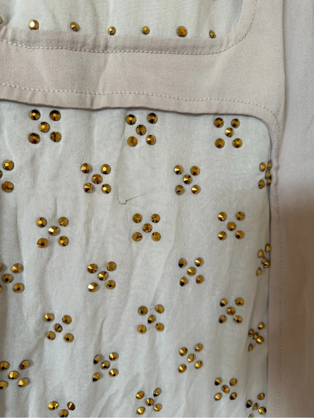 DIANE VON FURSTENBERG (DVF) Taupe ‘Twiggy’ Hot Fix Check Dress Size 6 $645 - Picture 5 of 5